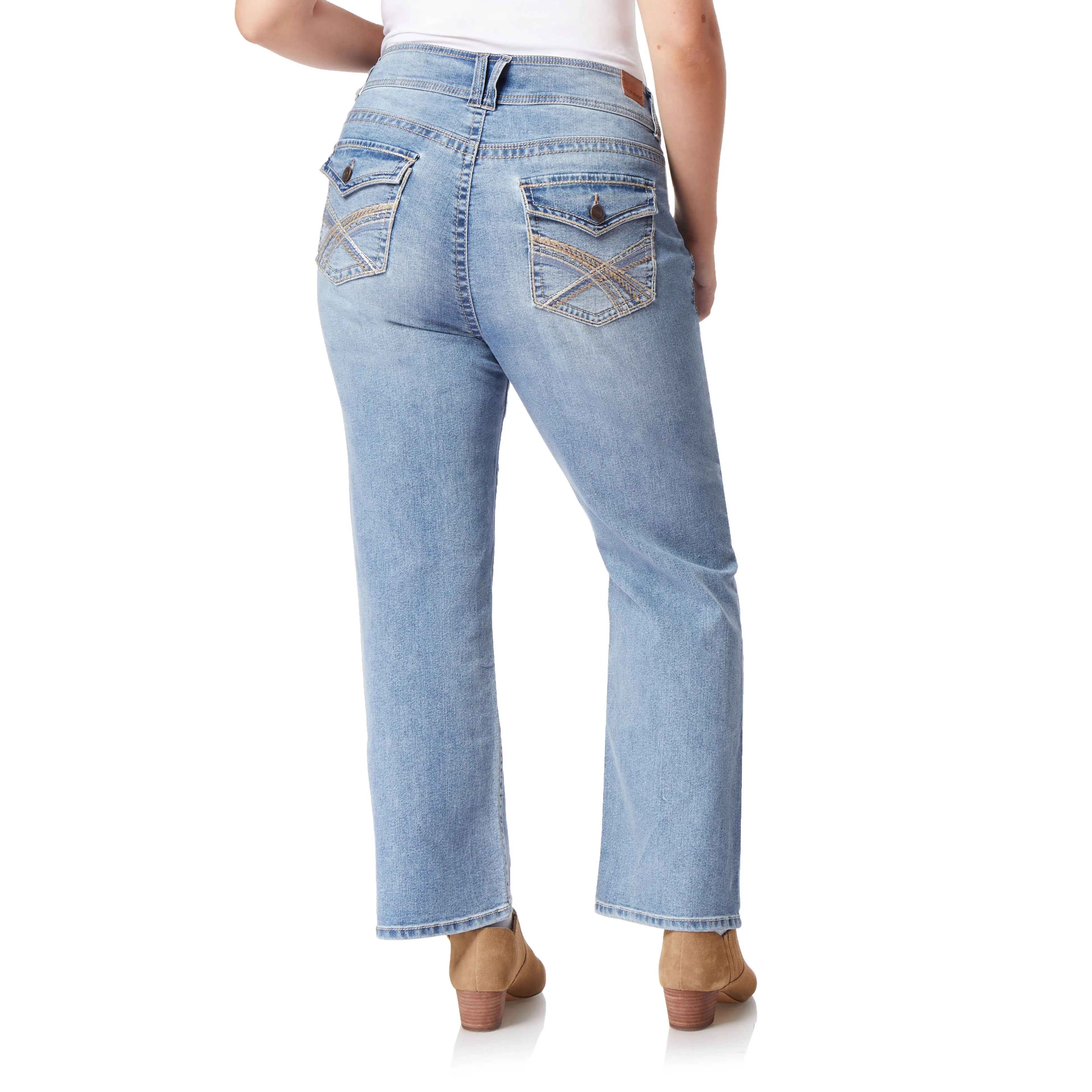 Plus Instastretch® Luscious Curvy Bootcut Jeans sold by Wallflower product image thumbnail 3