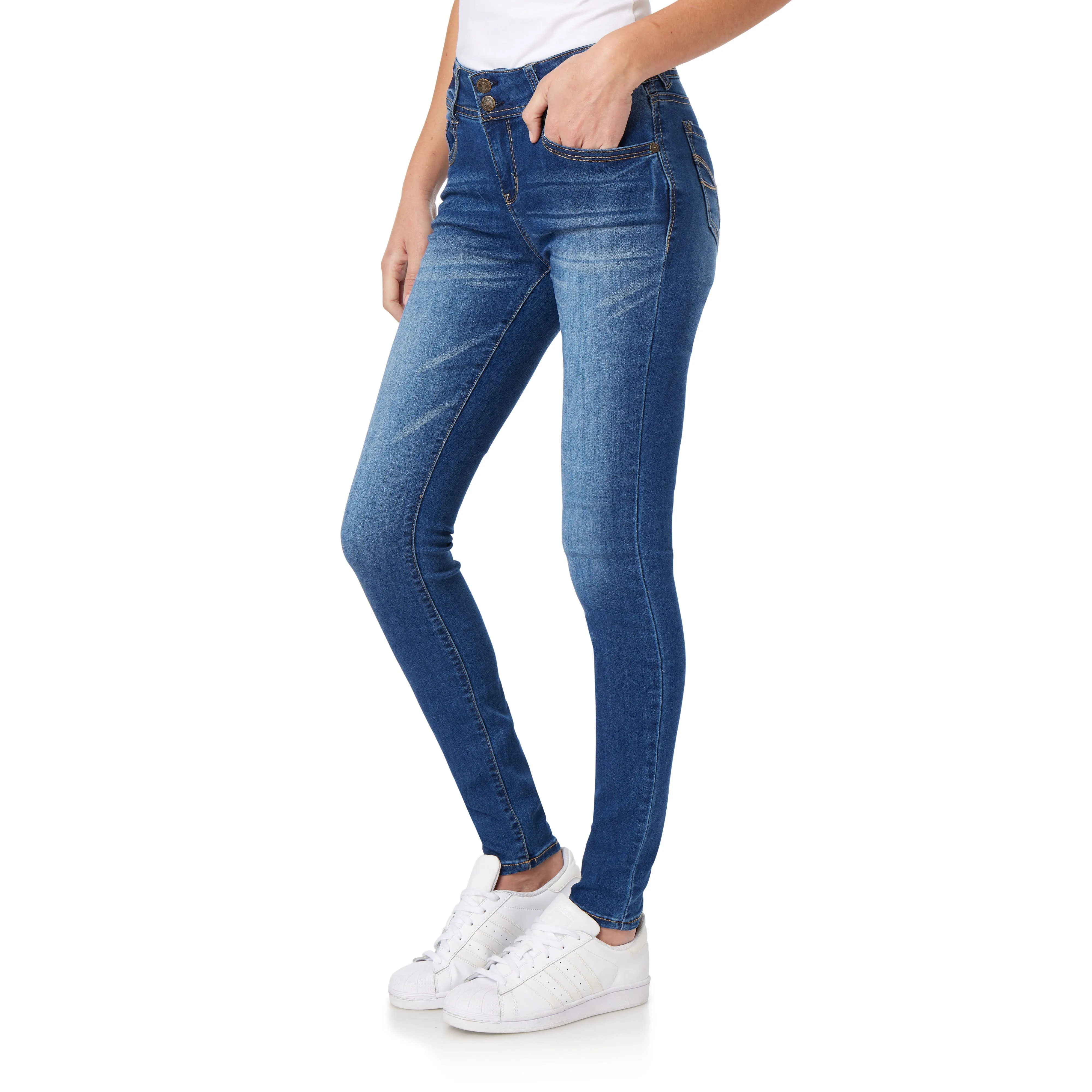 InstaSoft® Ultra Fit Skinny Jeans sold by Wallflower product image thumbnail 4
