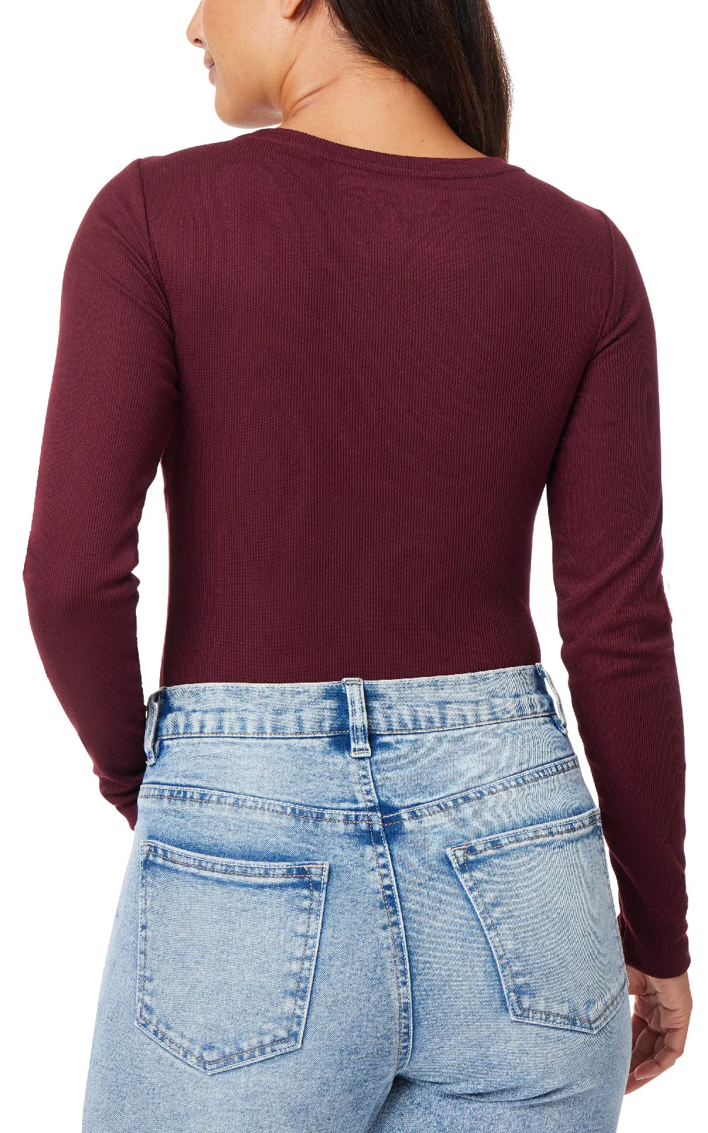 Rib Knit Bodysuit sold by Wallflower product image thumbnail 3