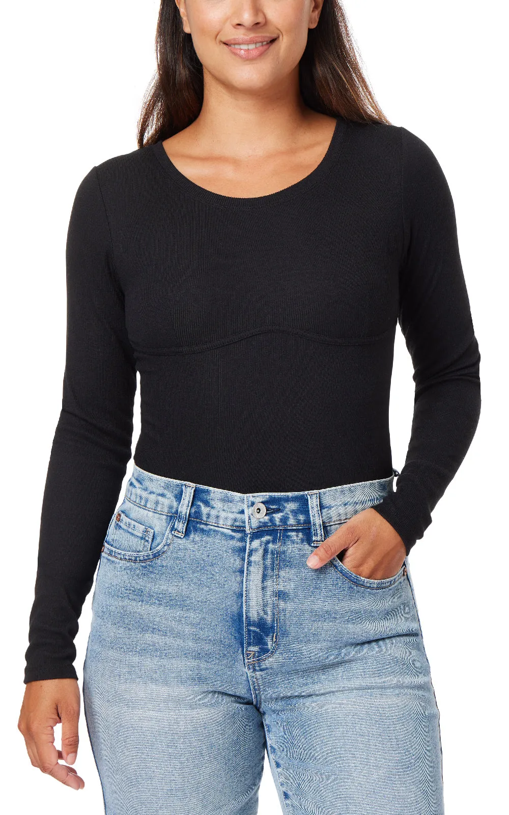 Rib Knit Bodysuit sold by Wallflower product image thumbnail 4