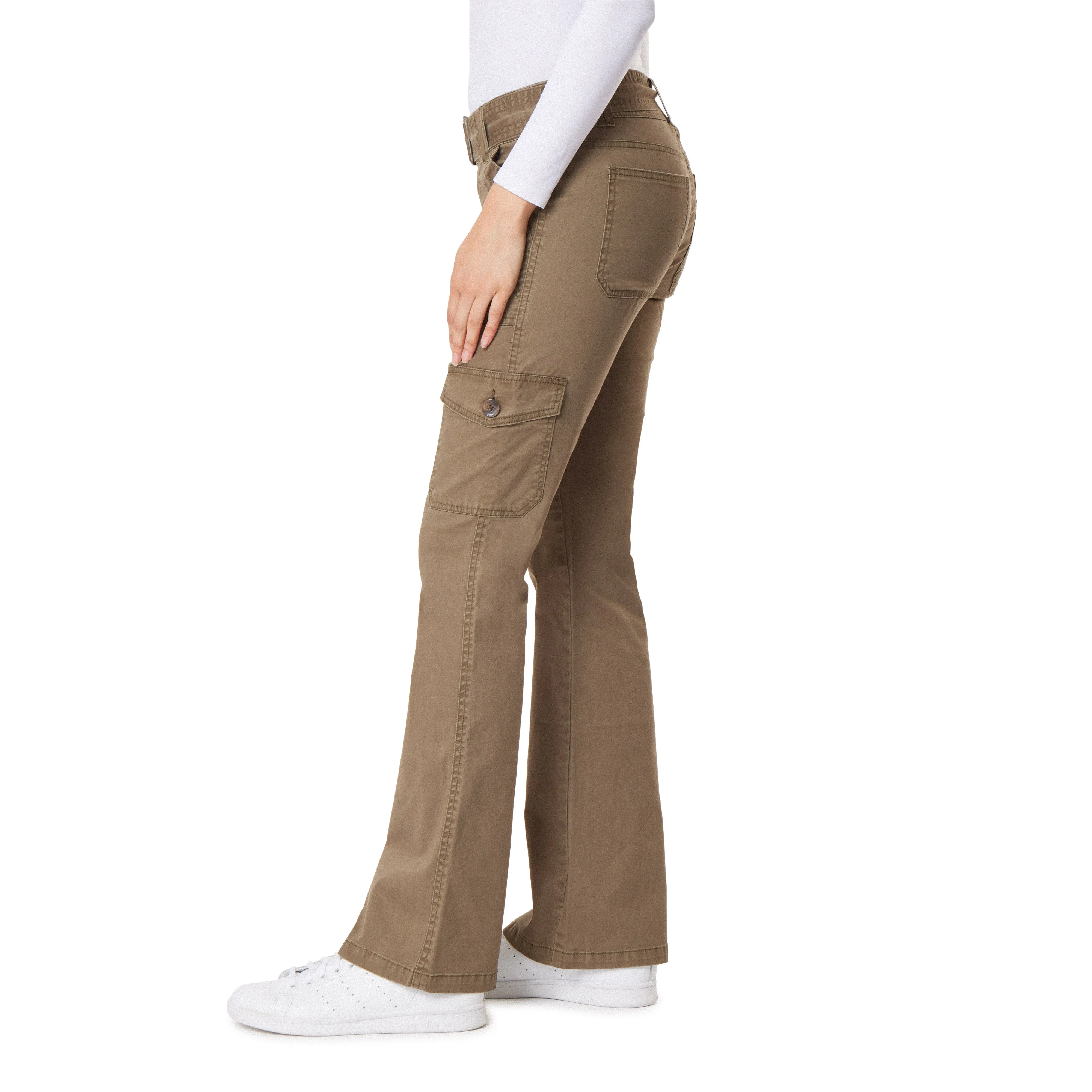 Feisty Curvy Low Rise Belted Cargo Flare sold by Wallflower product image thumbnail 2
