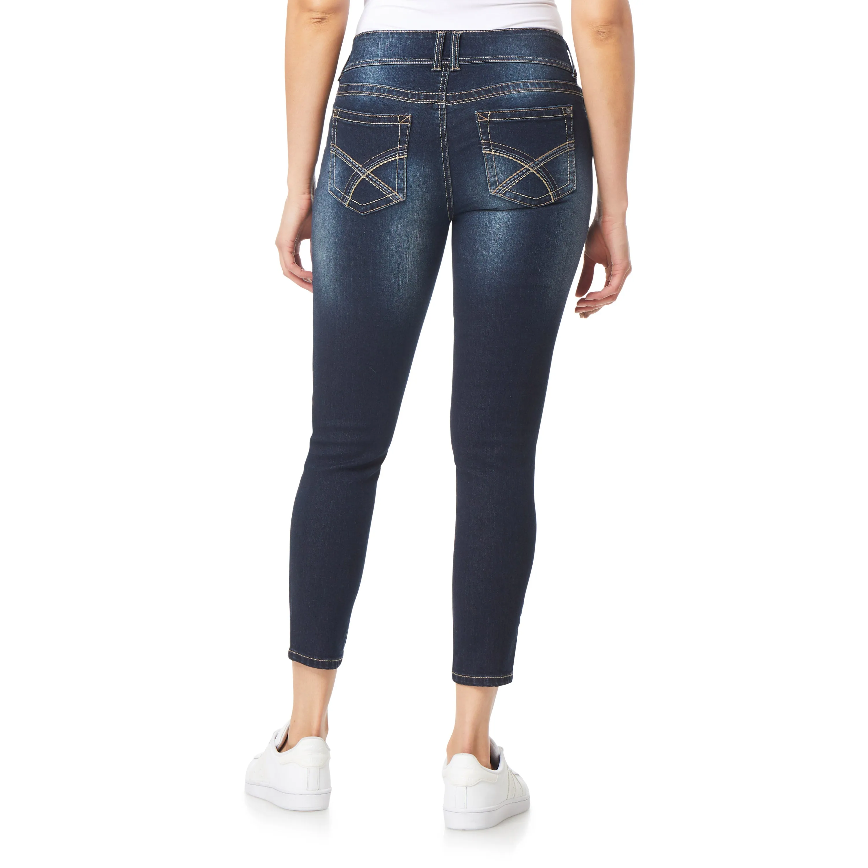 InstaStretch Luscious Curvy Mid Rise Ankle Jeans sold by Wallflower product image thumbnail 3