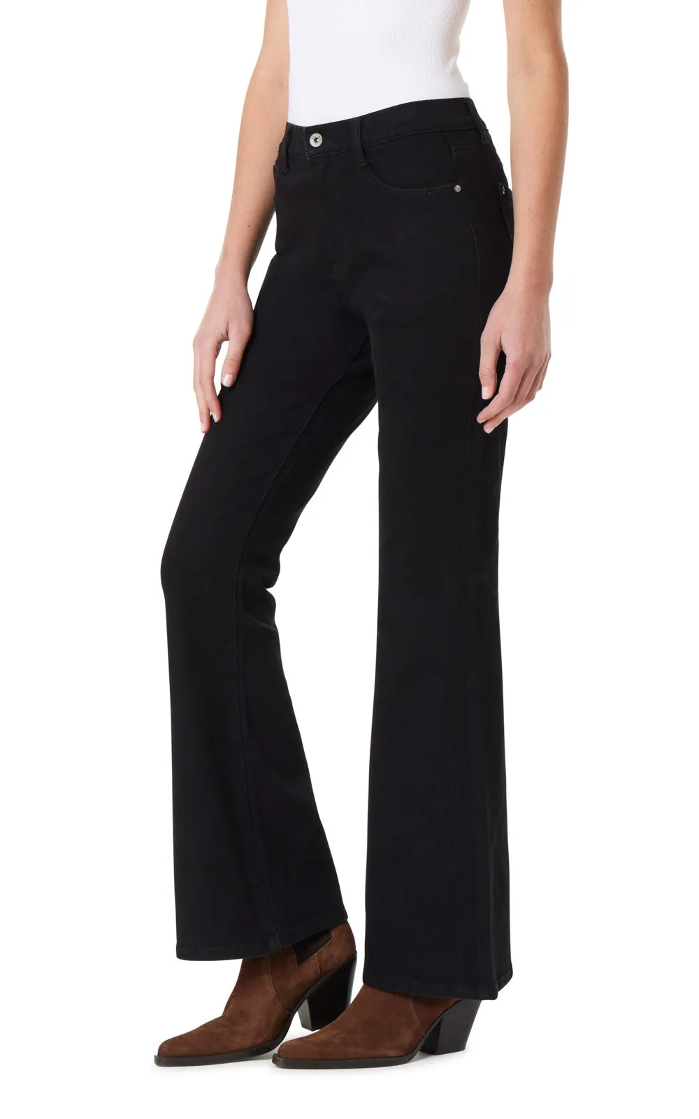 InstaVintage Fearless Curvy High Rise Super Flare sold by Wallflower product image thumbnail 3