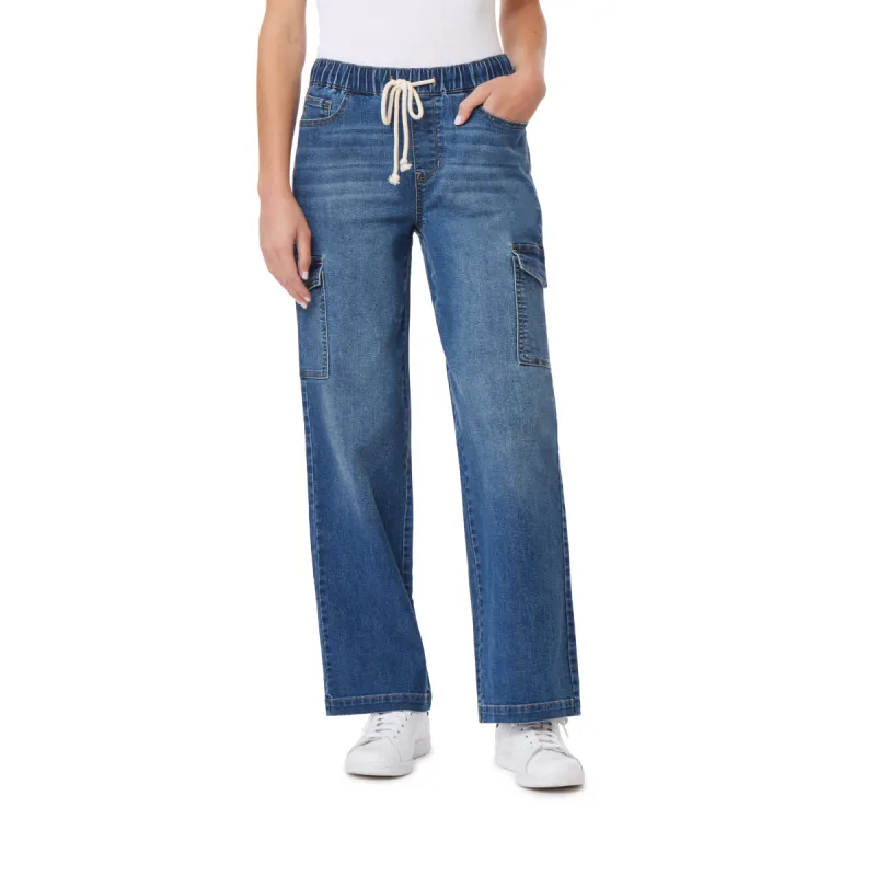 InstaStretch Tomboy Relaxed Cargo Denim Jeans sold by Wallflower