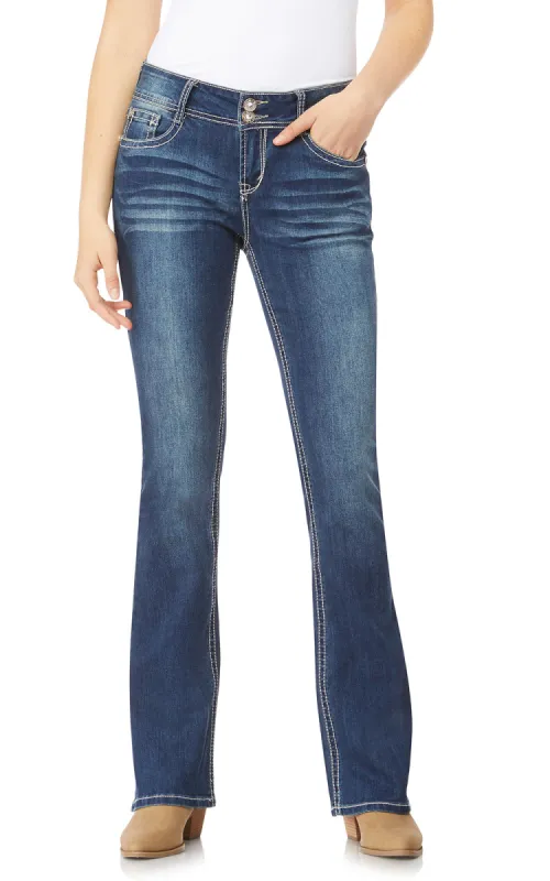 Luscious Curvy Bling Bootcut Jeans sold by Wallflower