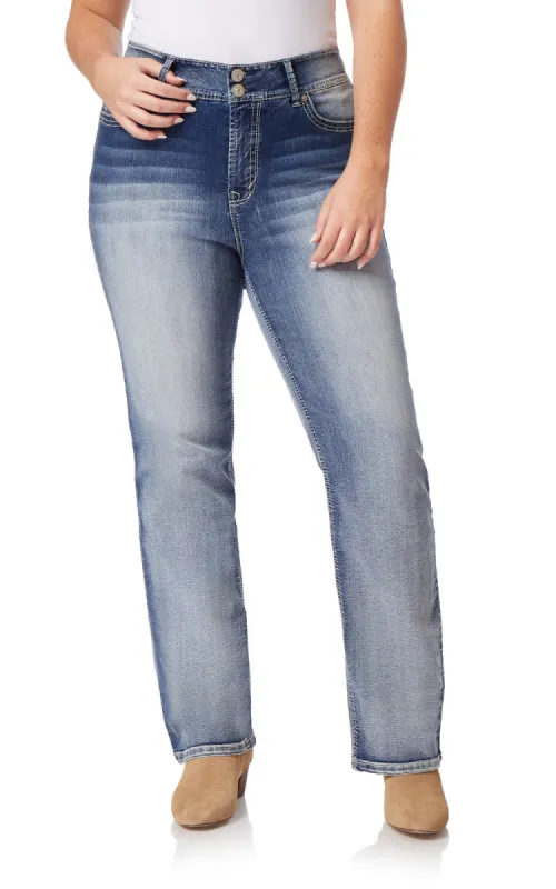 Insta Stretch Luscious Curvy Bootcut Jeans sold by Wallflower