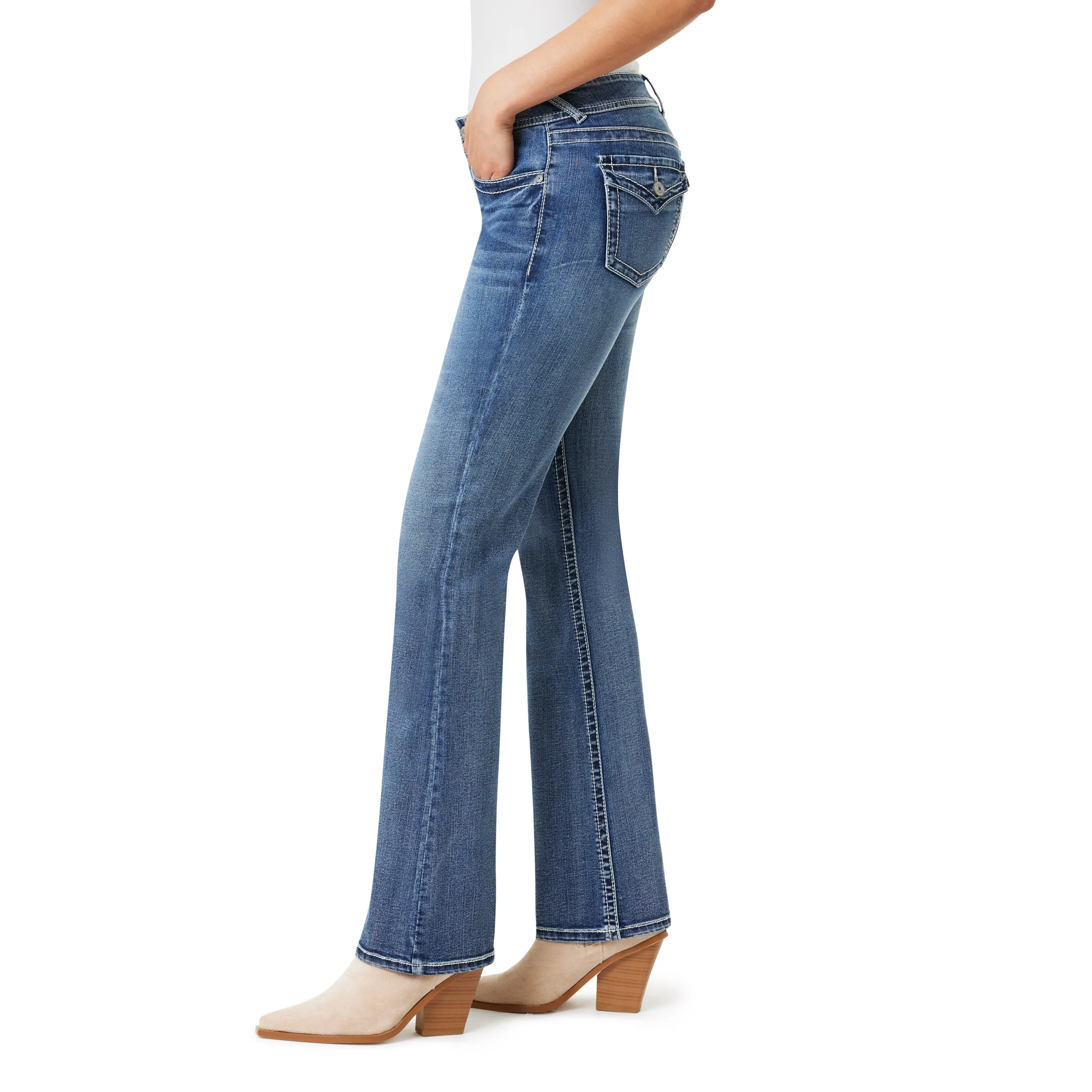 InstaSretch Feisty Curvy Skinny Low Rise Jeans sold by Wallflower product image thumbnail 2