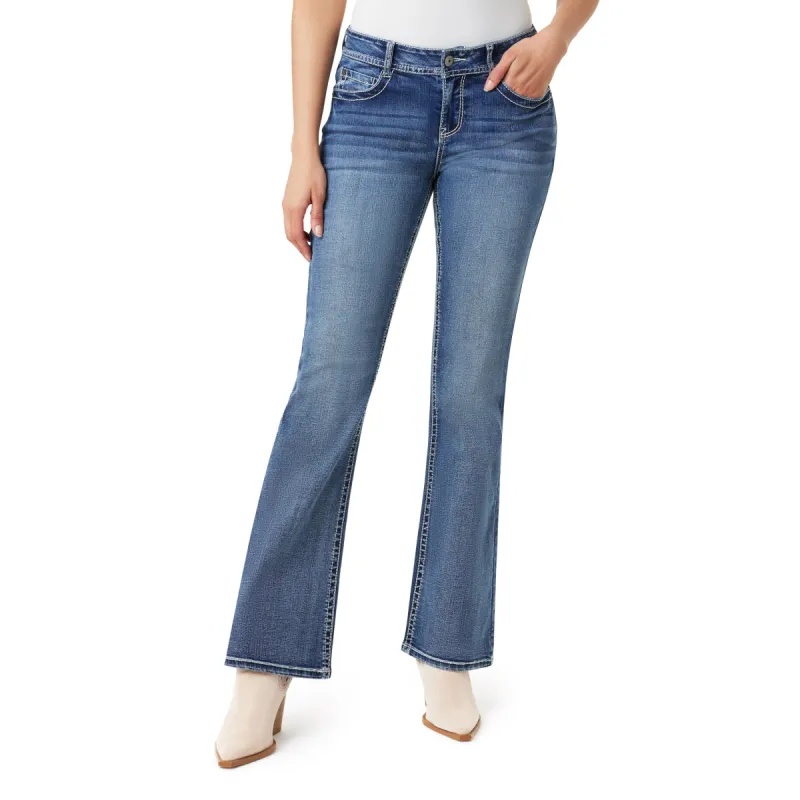 InstaSretch Feisty Curvy Skinny Low Rise Jeans sold by Wallflower