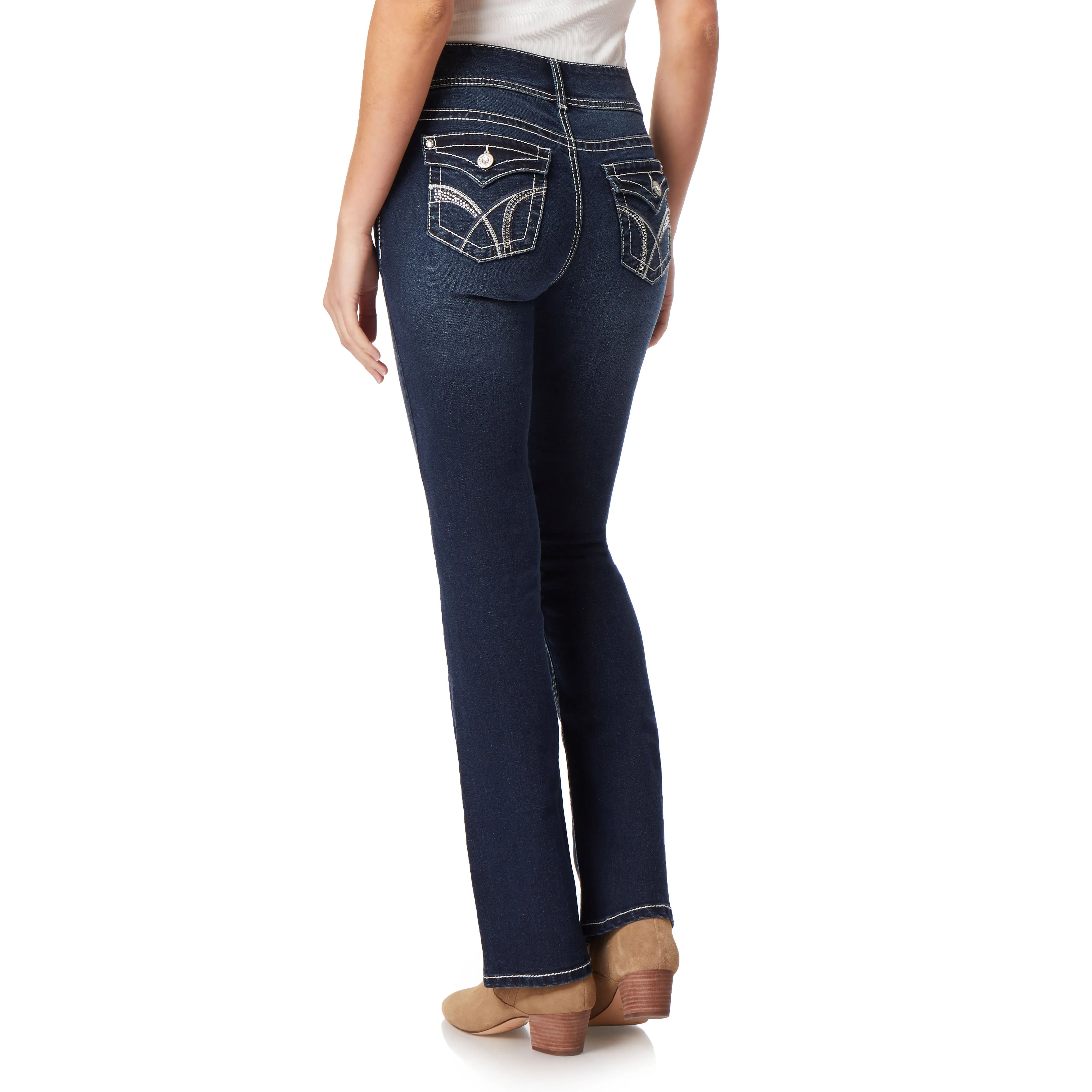InstaStretch Luscious Curvy Mid-Rise Bling Jeans sold by Wallflower product image thumbnail 4