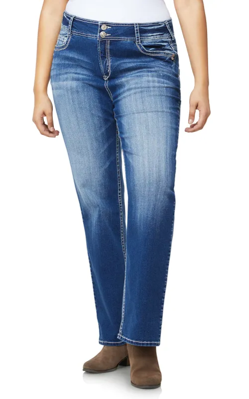 Plus InstaStretch® Luscious Curvy Bootcut Jeans sold by Wallflower