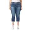 Plus InstaStretch Stretch Luscious Curvy Bling Mid-Rise Crop Jeans sold by Wallflower