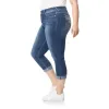 Plus InstaStretch Stretch Luscious Curvy Bling Mid-Rise Crop Jeans sold by Wallflower