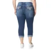 Plus InstaStretch Stretch Luscious Curvy Bling Mid-Rise Crop Jeans sold by Wallflower