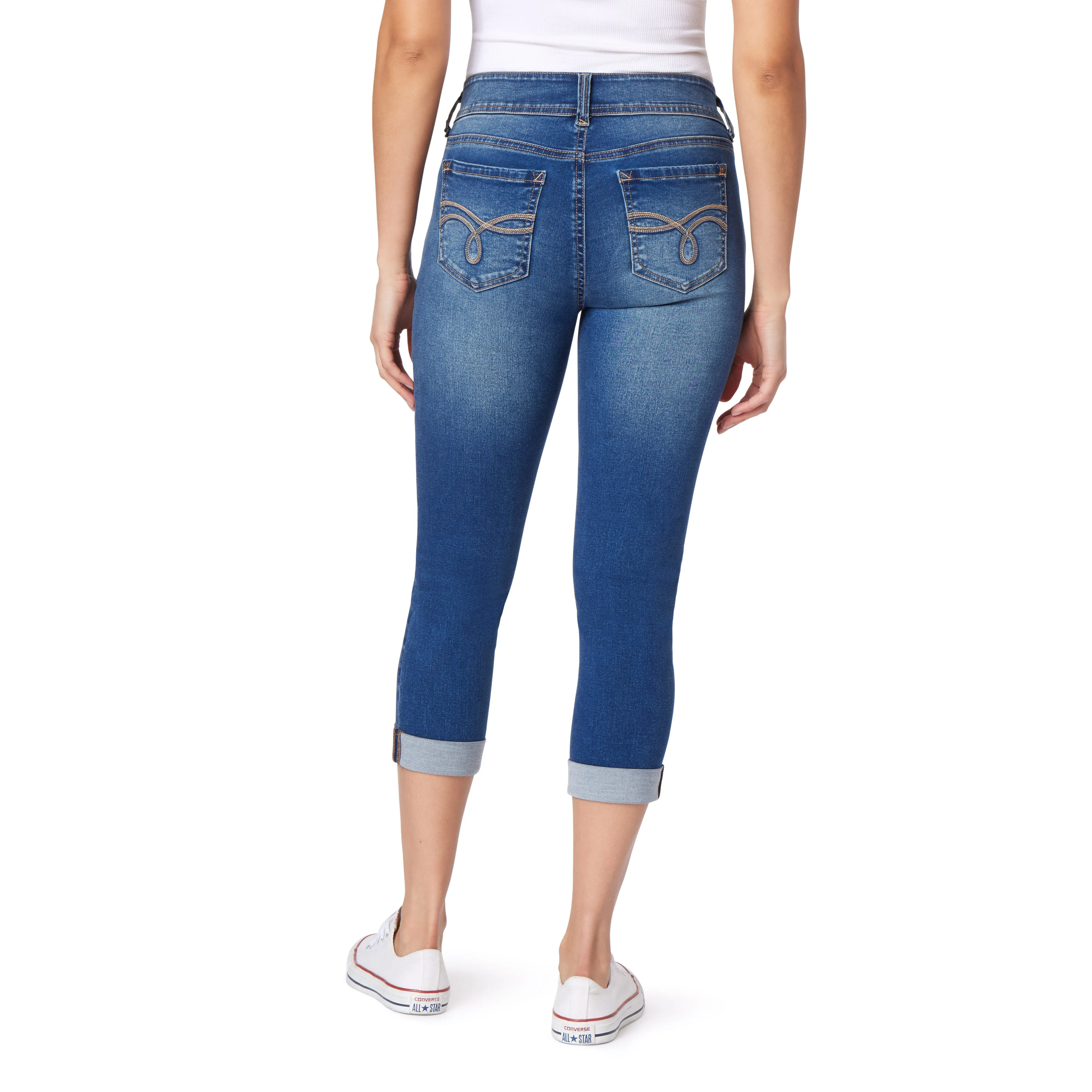 InstaSoft Ultra Mid-Rise Crop Jeans sold by Wallflower product image thumbnail 4