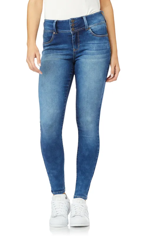 InstaSoft® Sassy Skinny Jeans- Short Inseam sold by Wallflower