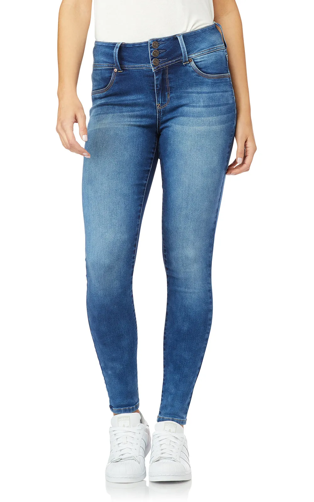InstaSoft® Sassy Skinny Jeans- Long Inseam sold by Wallflower