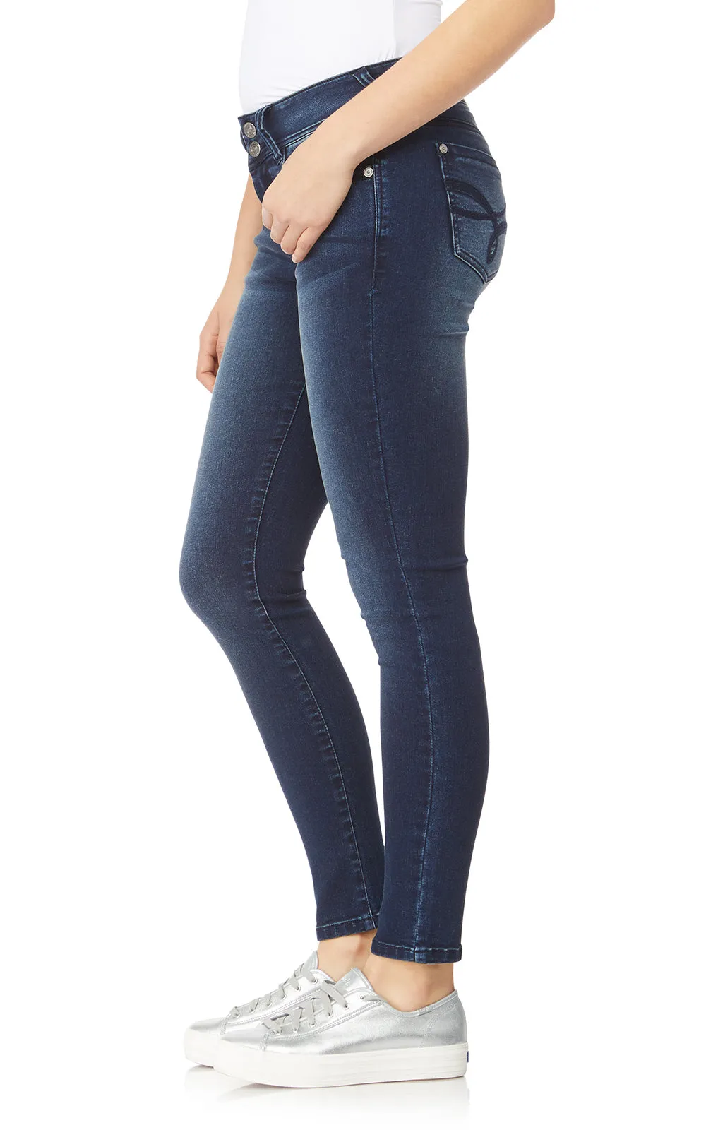 InstaSoft® Ultra Fit Skinny Jeans- Short Inseam sold by Wallflower product image thumbnail 2