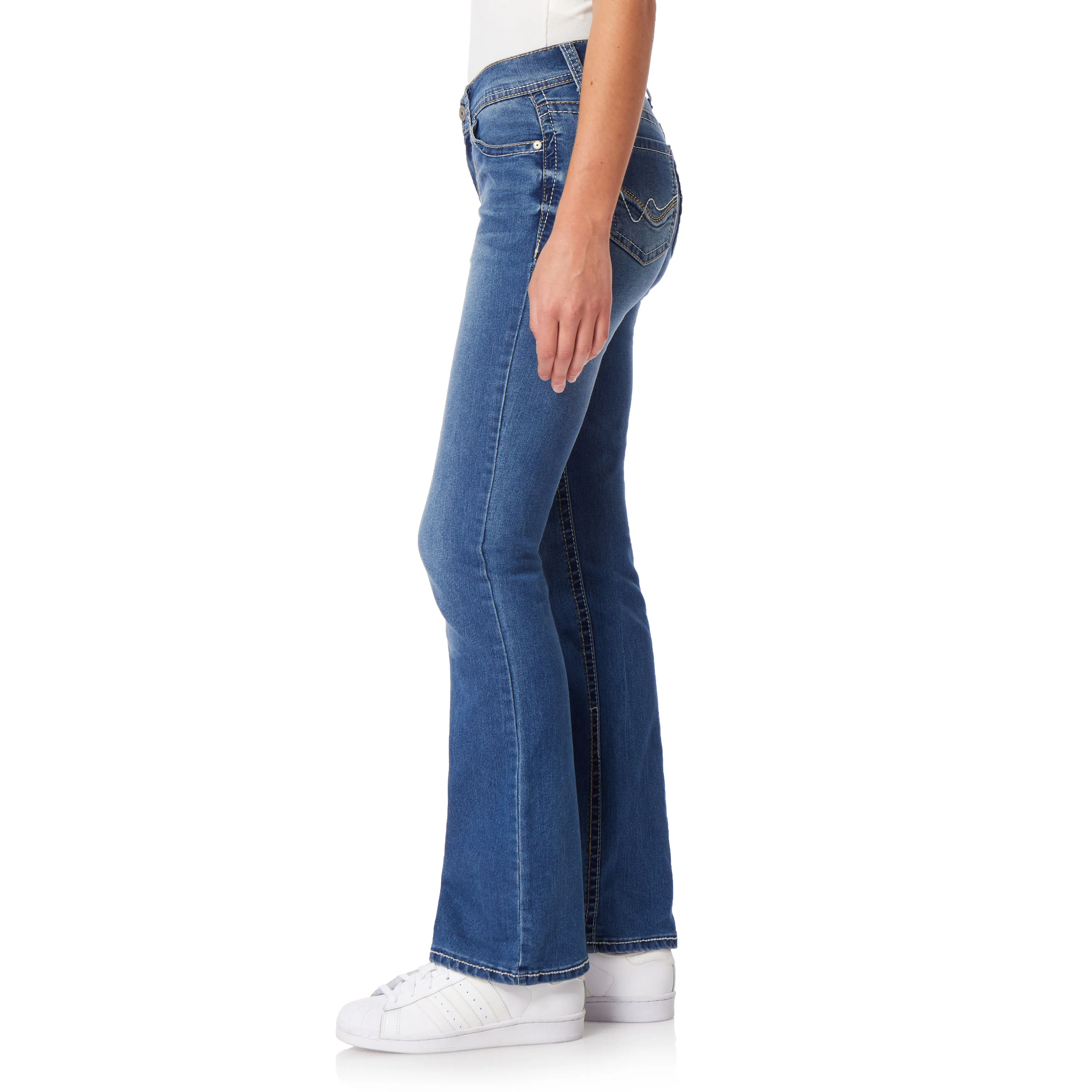 InstaStretch® Mid-Rise Legendary Bootcut Jeans- Long Inseam sold by Wallflower product image thumbnail 2
