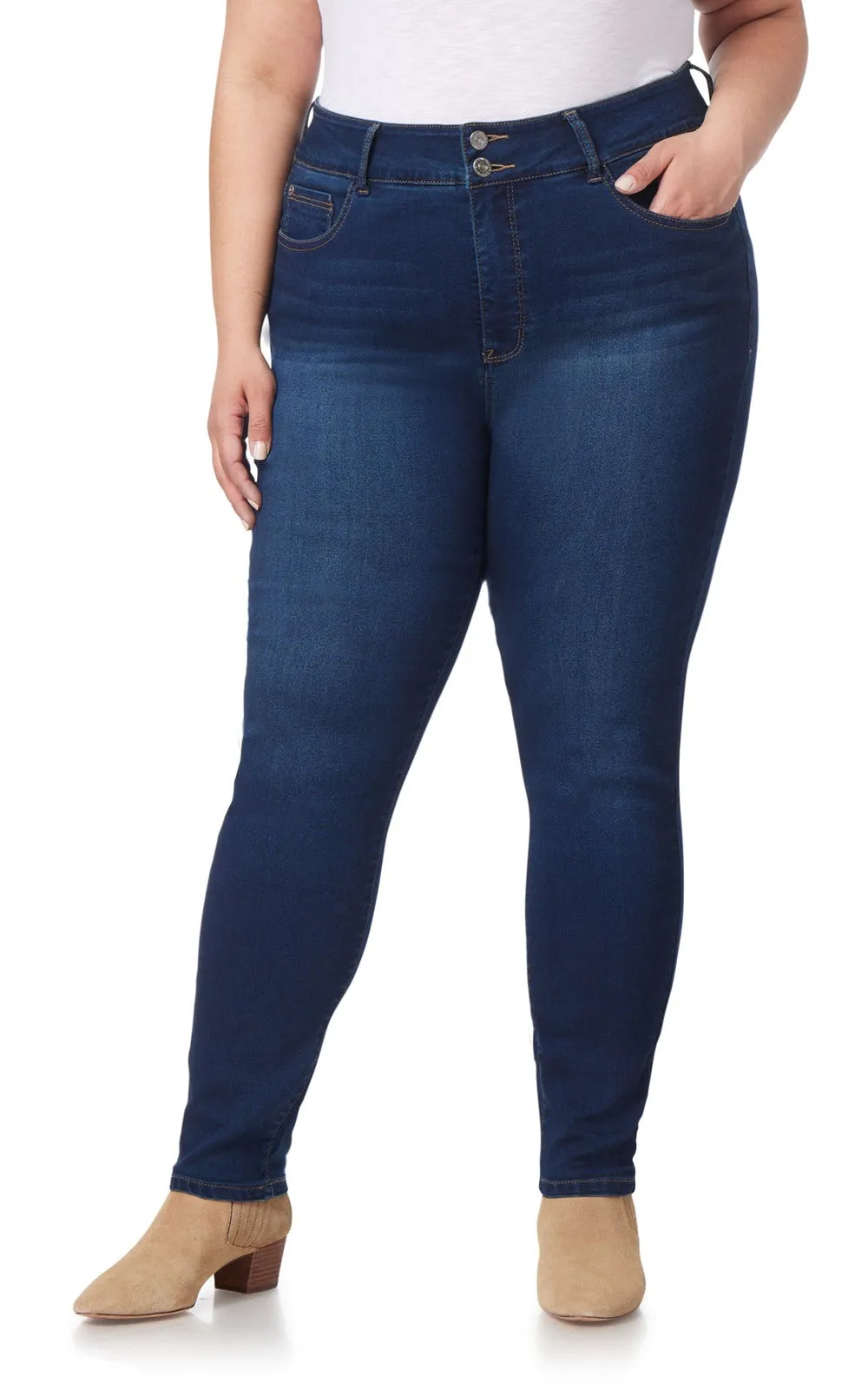 Plus InstaSoft® Ultra Fit Skinny Jeans sold by Wallflower product image thumbnail 4