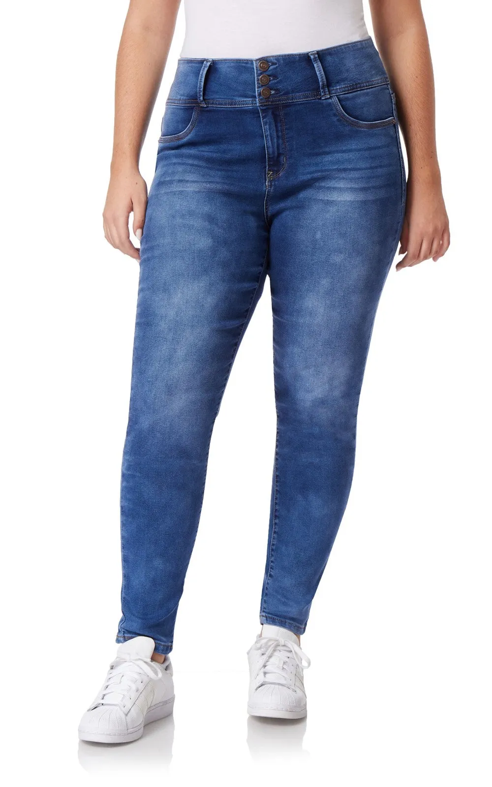 Plus InstaSoft® Sassy Skinny Jeans sold by Wallflower