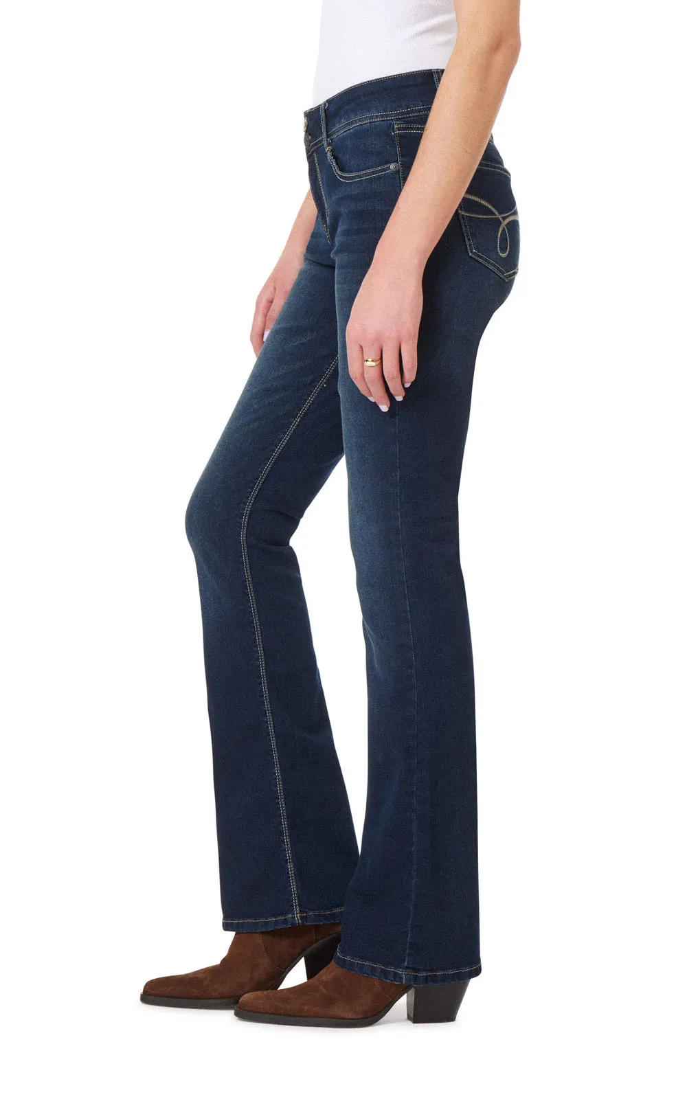 InstaStretch® Luscious Curvy Bootcut Jeans sold by Wallflower product image thumbnail 2
