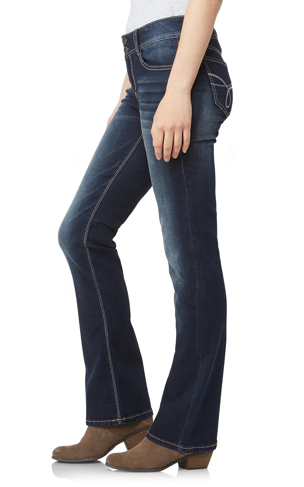 InstaStretch® Luscious Curvy Bootcut Jeans- Long Inseam sold by Wallflower product image thumbnail 2