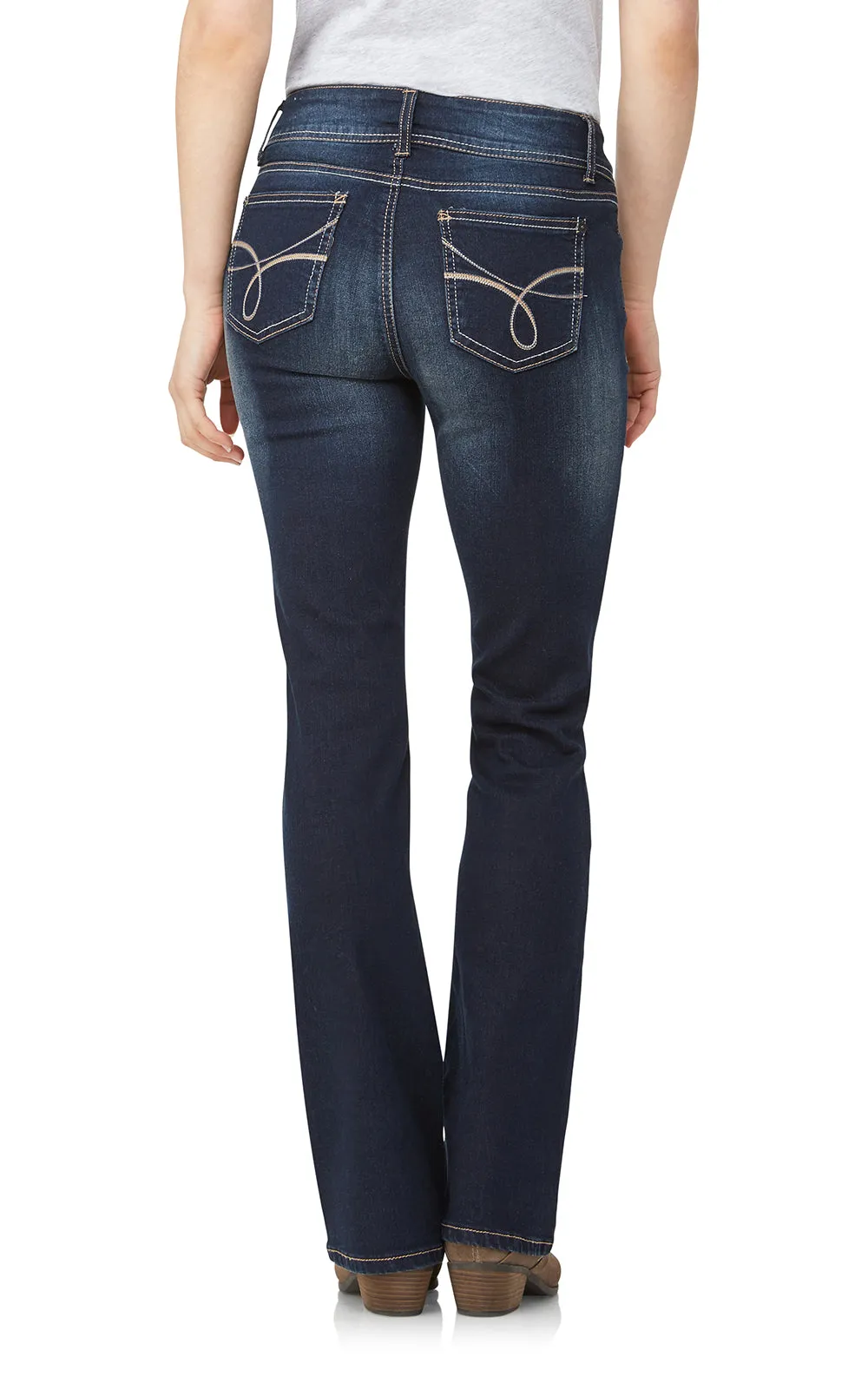 InstaStretch® Luscious Curvy Bootcut Jeans- Long Inseam sold by Wallflower product image thumbnail 3