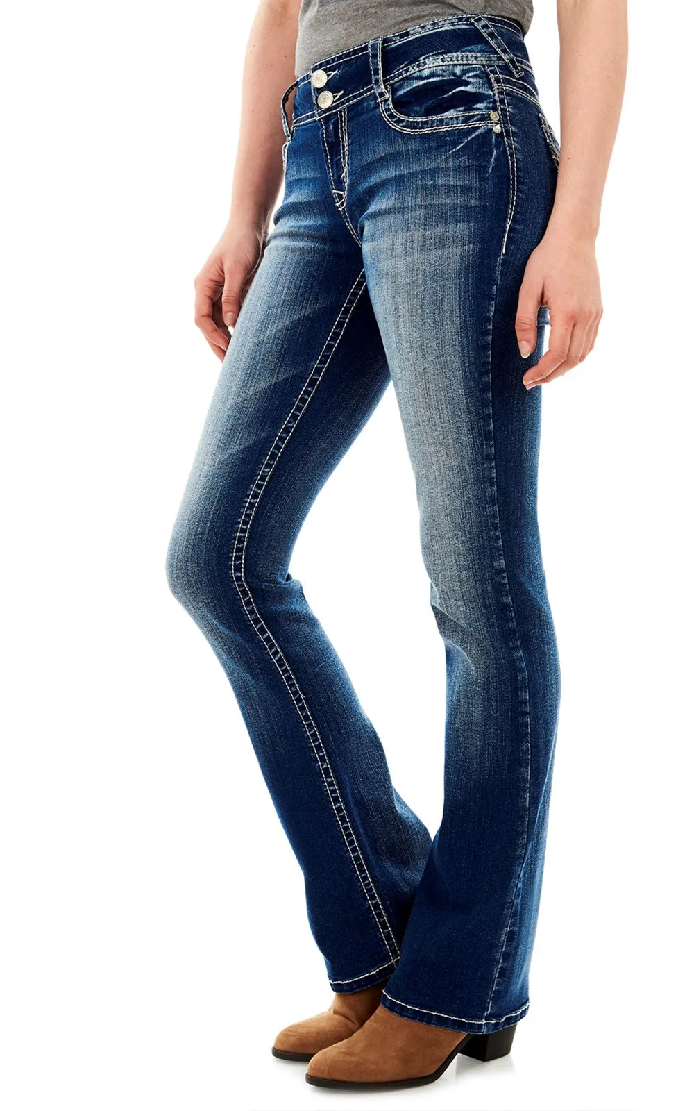 InstaStretch® Luscious Curvy Bootcut Jeans sold by Wallflower