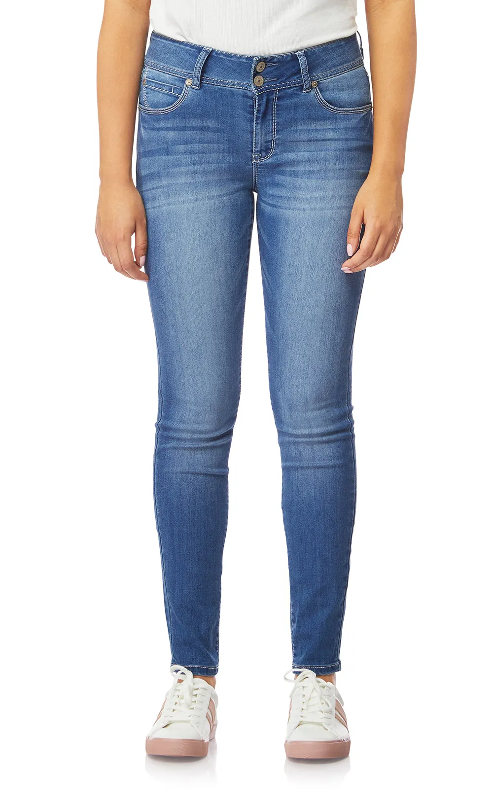 Plus InstaSoft® Ultra Fit Skinny Jeans sold by Wallflower