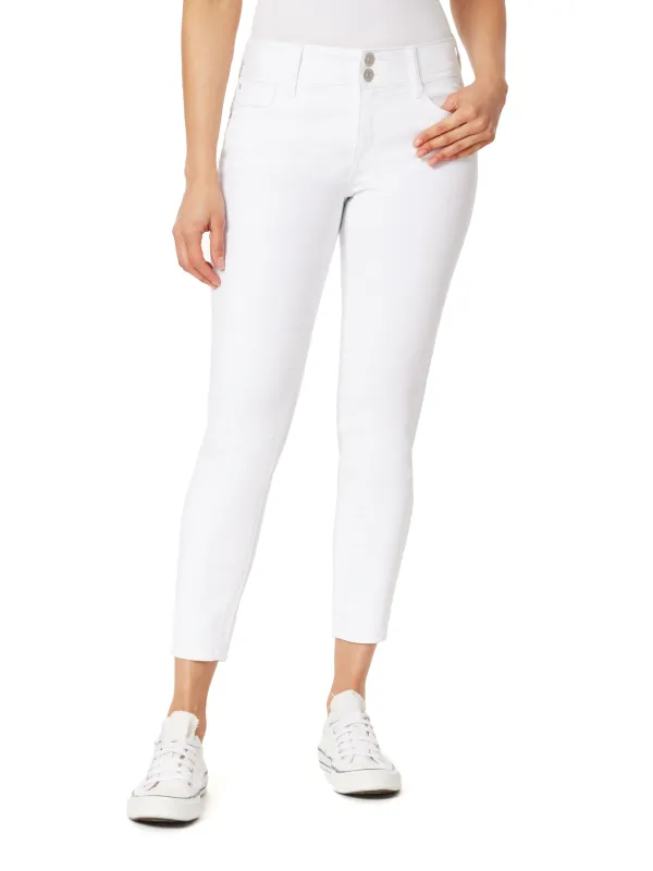 InstaStretch Luscious Curvy Mid-Rise Ankle Jeans made by Wallflower