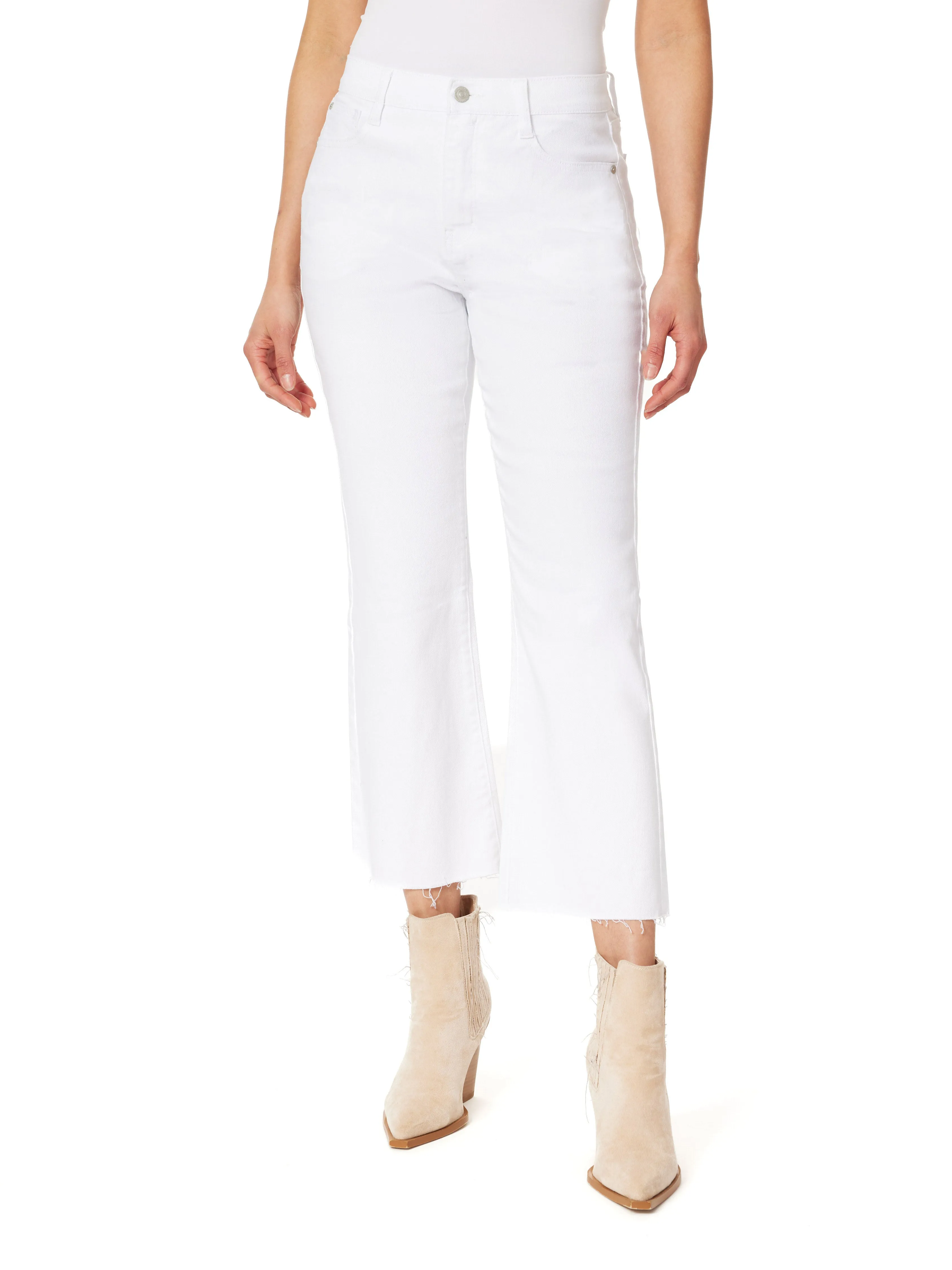 InstaVintage Fearless Curvy High-Rise Ankle Bootcut Jeans sold by Wallflower