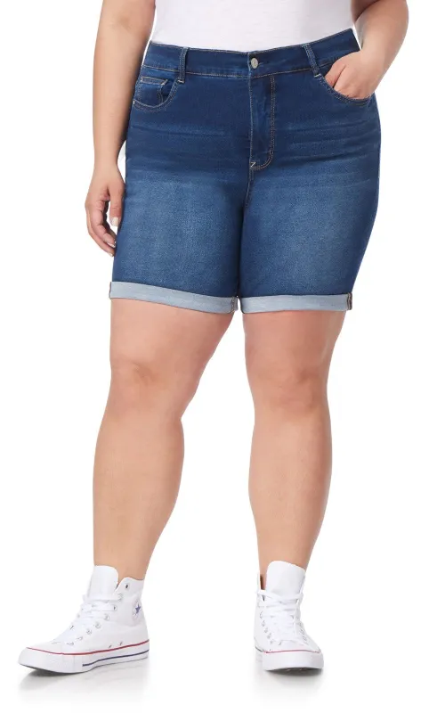 Plus InstaSoft® Irresistible Midi Shorts made by Wallflower
