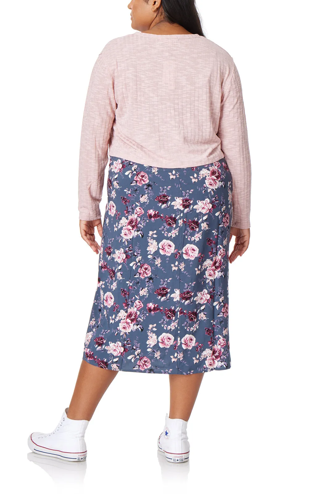 Shiloh Tie-Front Cropped Cardigan & Midi Dress Set sold by Wallflower product image thumbnail 3