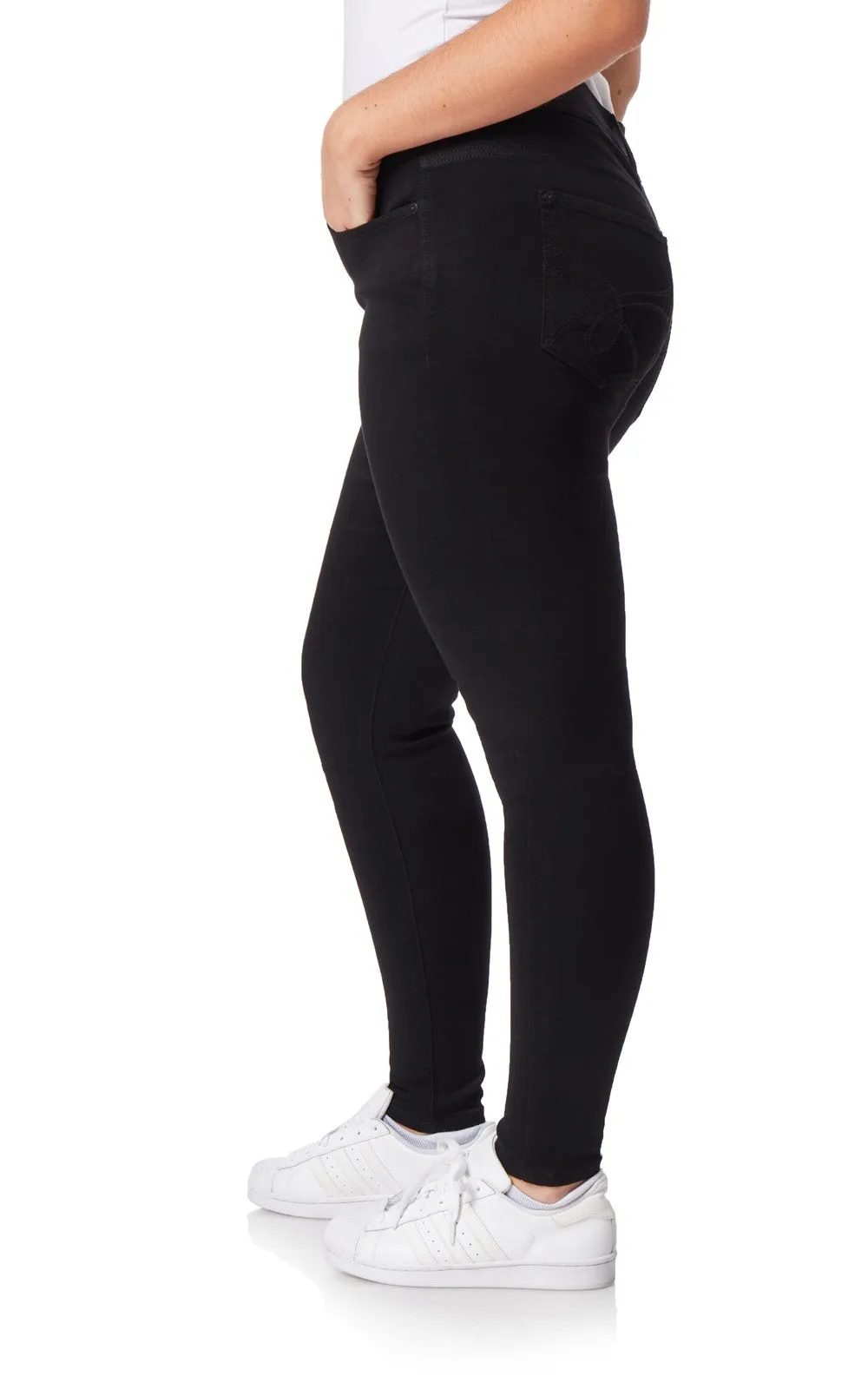 InstaSoft® Ultra Fit Skinny Jeans sold by Wallflower product image thumbnail 5