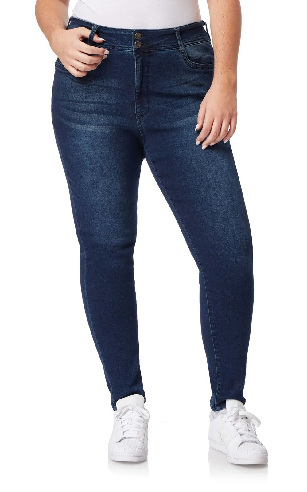 Plus InstaSoft® Ultra Fit Skinny Jeans sold by Wallflower product image thumbnail 4