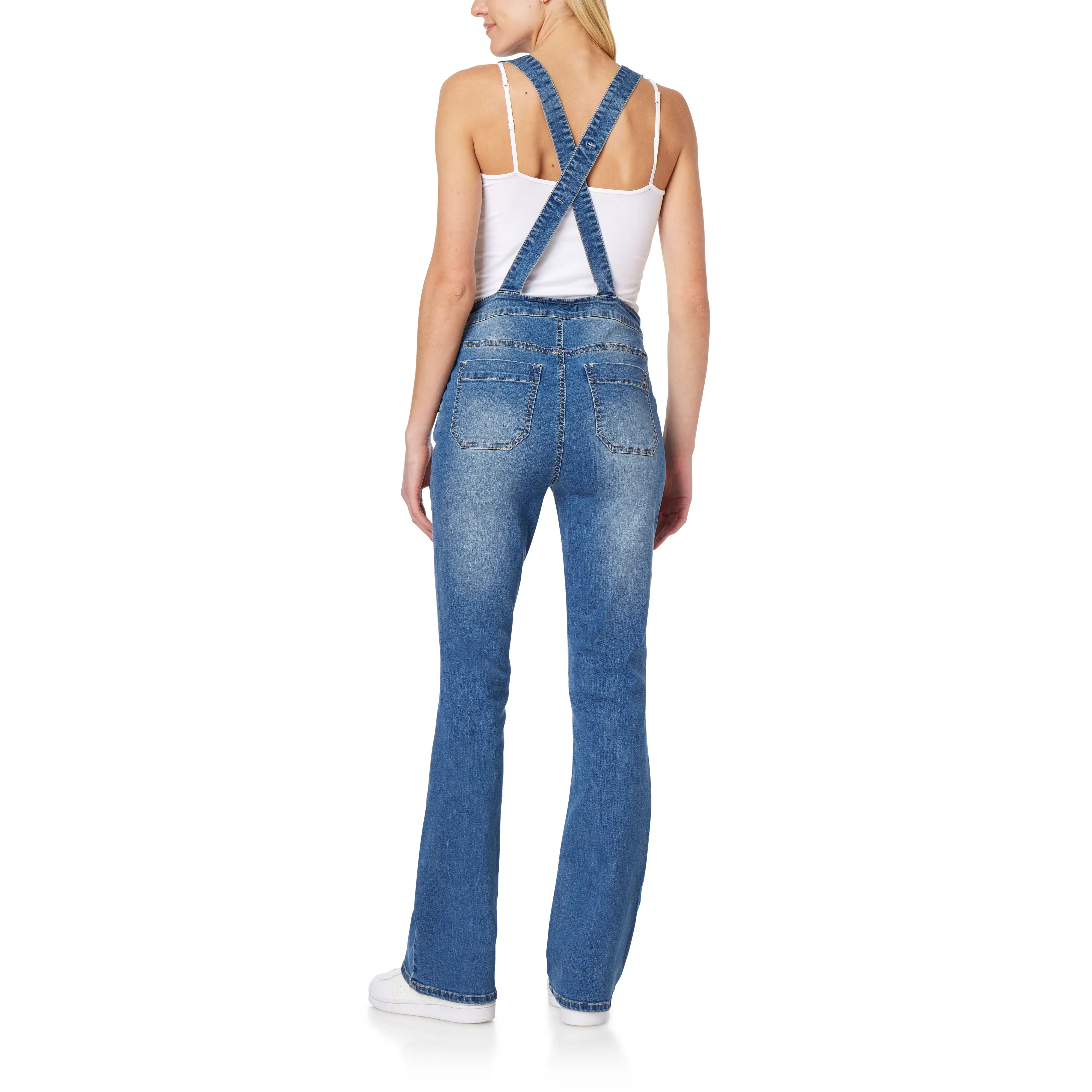 High Rise Flare Overalls sold by Wallflower product image thumbnail 4