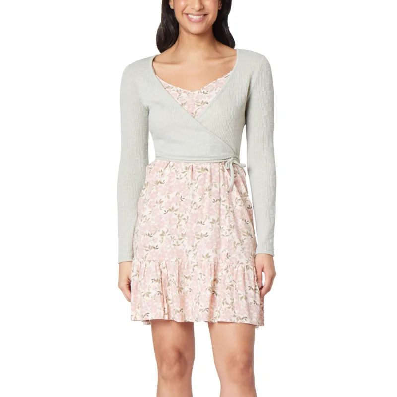 2Fer Wrap Cardigan and Midi Dress Set sold by Wallflower