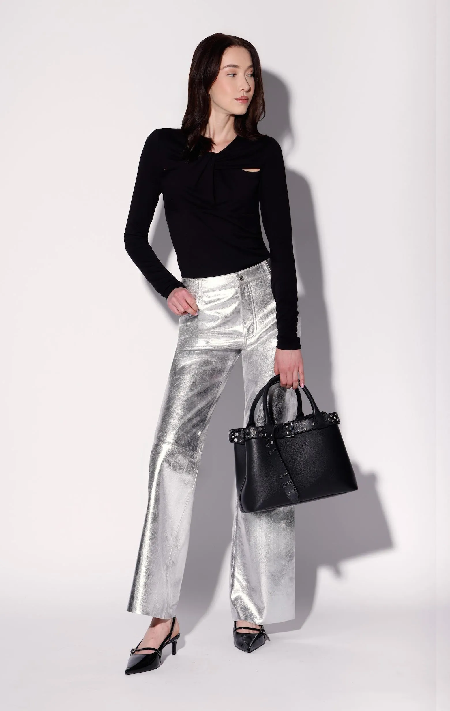 Brooks Satchel w/ Studs - Black sold by Walter Baker product image thumbnail 2