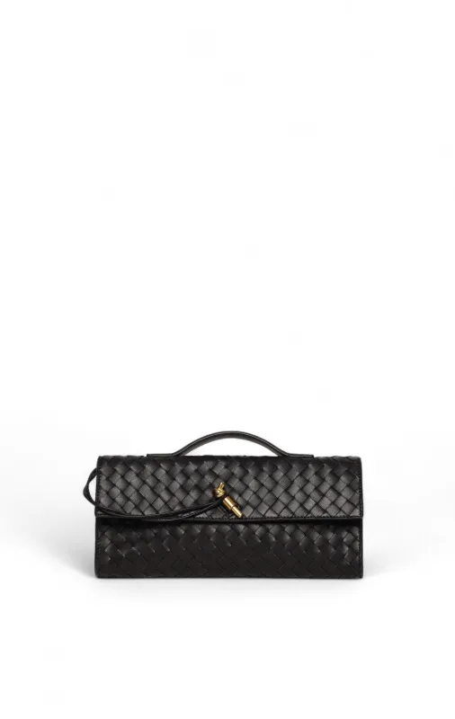 Juliette Clutch, Black sold by Walter Baker