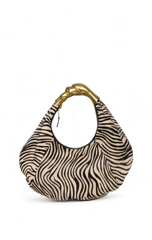 Lennon Mini Hobo, Zebra Calf Hair sold by Walter Baker