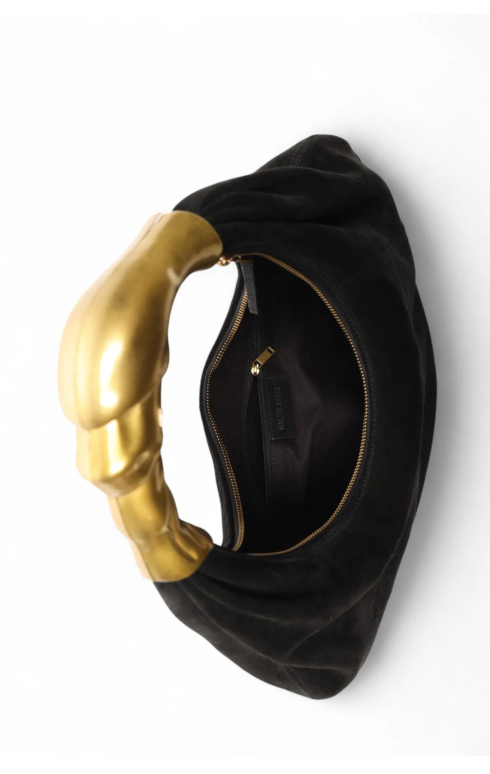 Lennon Mini Hobo, Black Suede sold by Walter Baker product image thumbnail 3