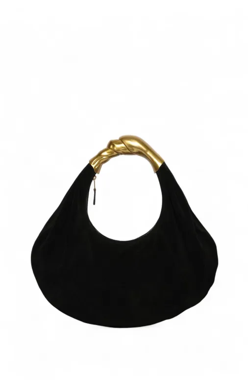 Lennon Mini Hobo, Black Suede sold by Walter Baker