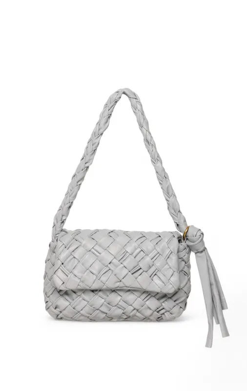 Halston Woven Flap, Elephant Grey sold by Walter Baker