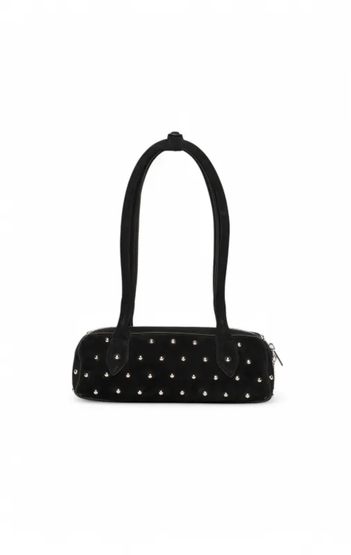 Delilah Mini Stud Satchel, Black Suede sold by Walter Baker
