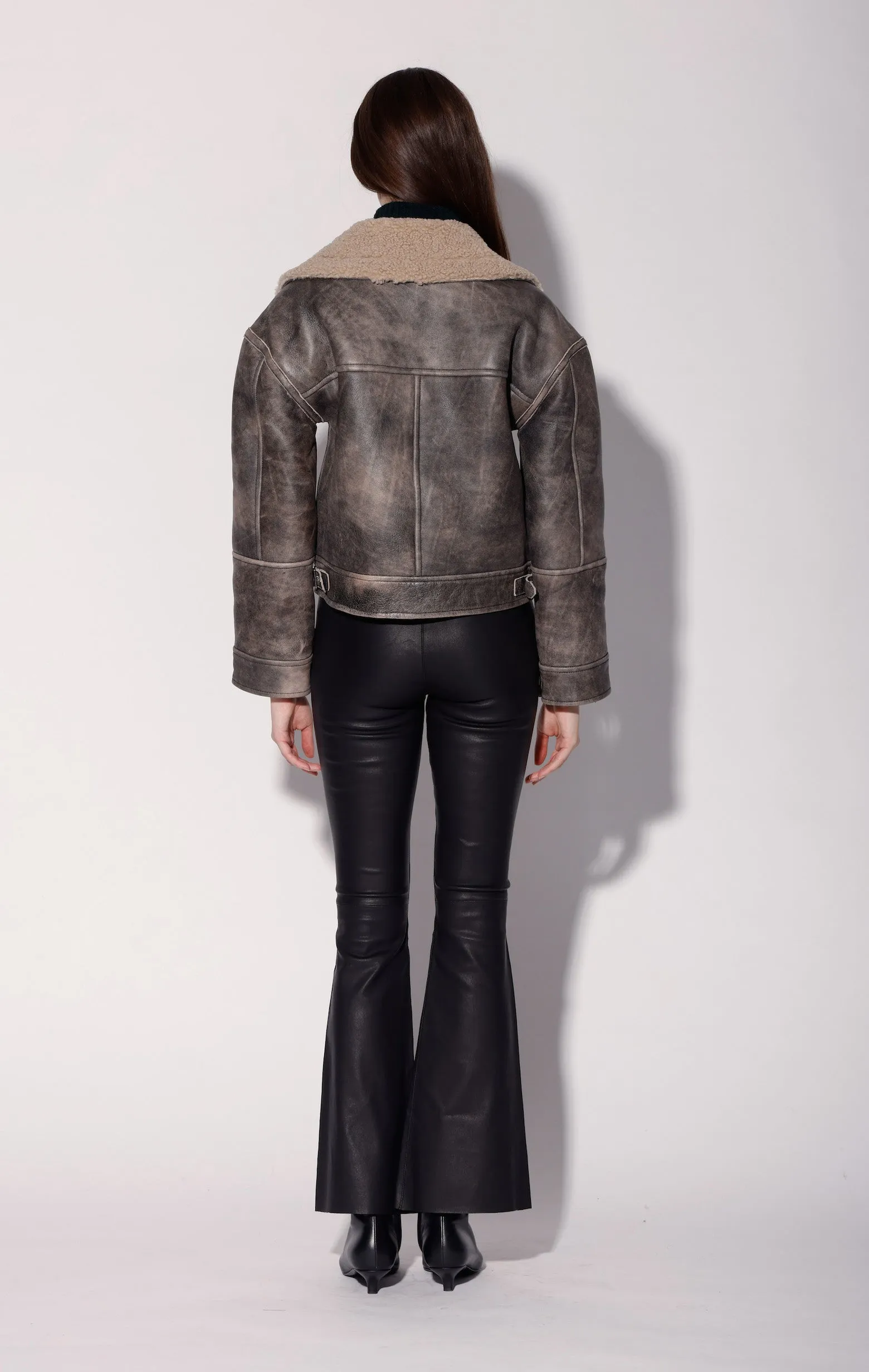 Richie Jacket, Black Sand/Beige - Leather sold by Walter Baker product image thumbnail 4