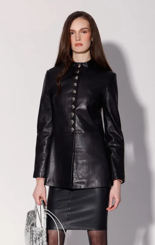 Isabella Jacket, Black - Leather sold by Walter Baker