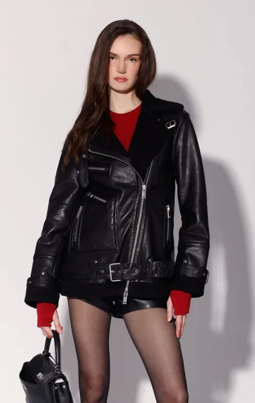 Celine Jacket, Black/Black - Leather sold by Walter Baker