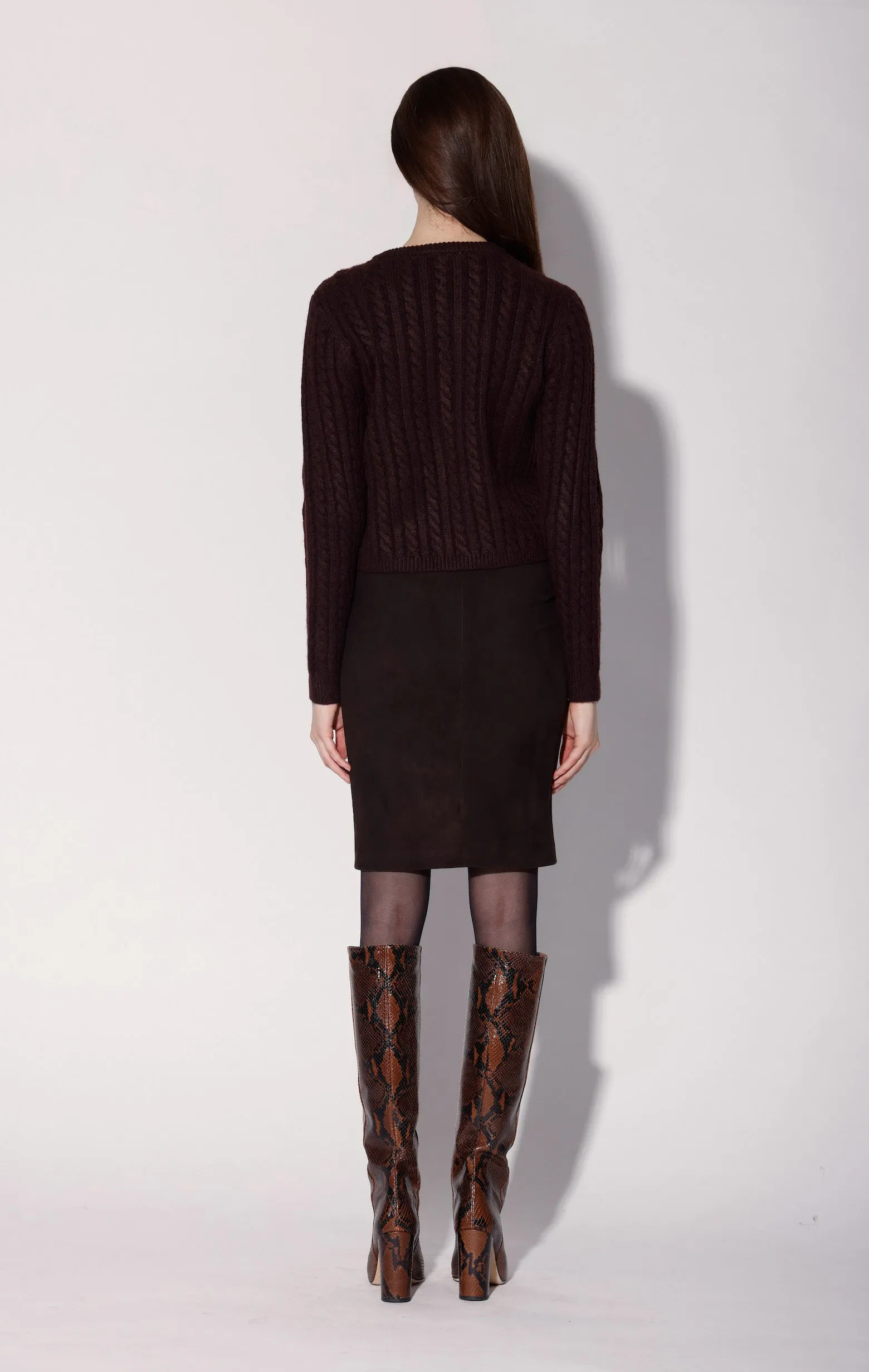 Giselle Cardigan, Plum sold by Walter Baker product image thumbnail 4