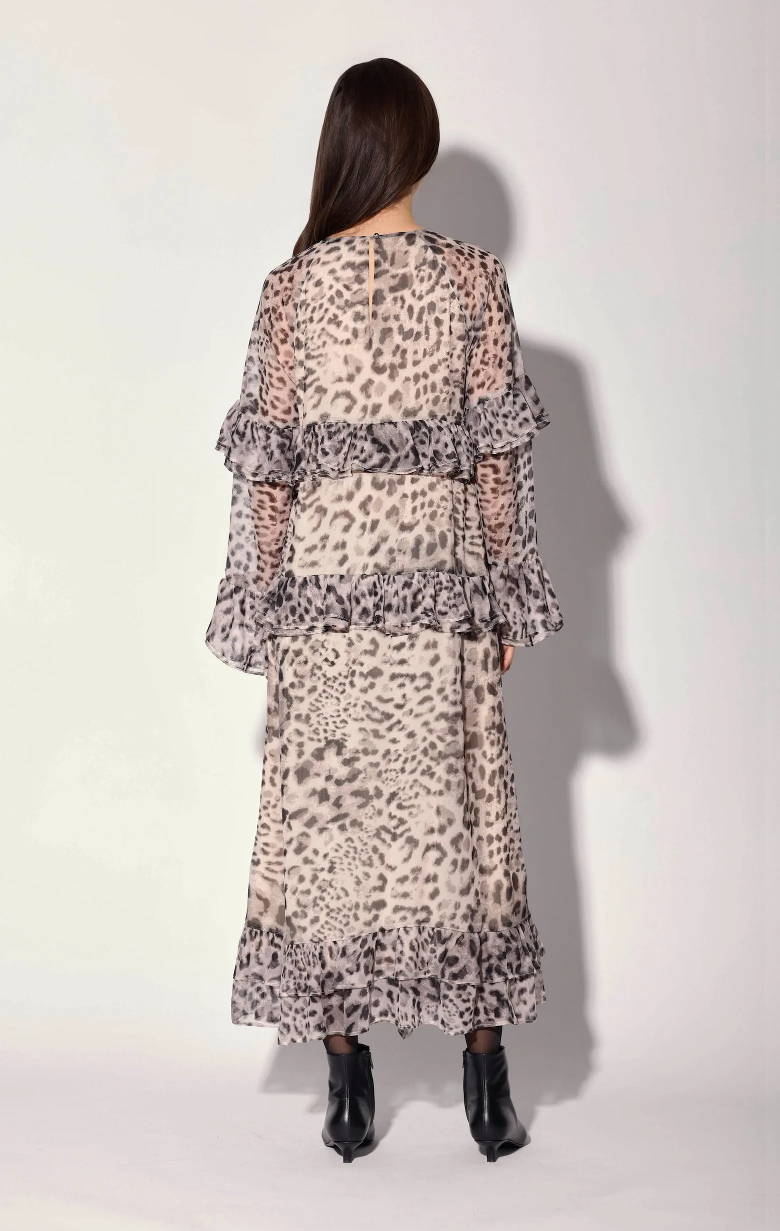 Alicia Dress, Tibet Leopard sold by Walter Baker product image thumbnail 4