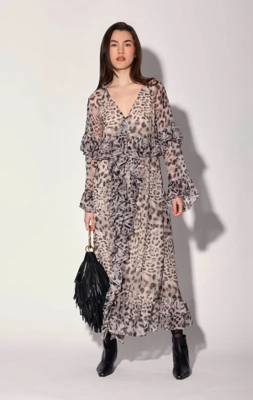 Alicia Dress, Tibet Leopard sold by Walter Baker
